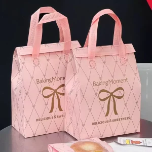 Bolsas Isoladas para Pão de Padaria Personalizadas com Logotipo Duráveis para Negócios de Cafés e Pastelarias