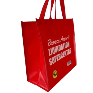 Sac non tissé durable à étiquette privée 80gsm pour utilisation en supermarché et vente au détail