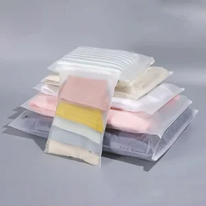 Bolsas de embalaje para ropa, bolsas con cremallera de plástico mate y resistente al agua