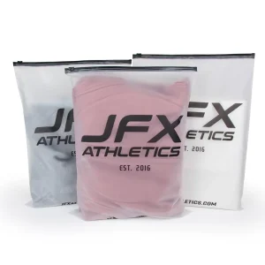 Kemasan Kustom Pakaian Tas Ziplock Tahan Air Cetakan Gravure yang Dapat Digunakan Kembali untuk Kaos, Hoodie, Sepatu, Daur Ulang