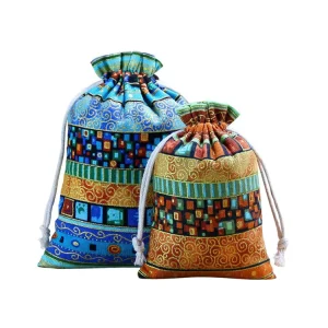 Baumwoll-Leinen Tasche 13x18cm Anpassbare langlebige Leinentasche Wiederverwendbare Geschenktasche für Partys Schmuck Uhren