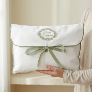 Baumwoll-Twill-Umschlagbeutel für Kleidung mit individuell bedrucktem Logo, Geschenktasche, Haarbündel, Geldbeutel, Baumwollstaubbeutel