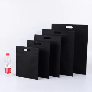 맞춤형 130GSM 비직조 폴리프로필렌 토트 다이 컷 핸들 D 컷 프로모션 쇼핑백 BPA 프리 친환경 백화점