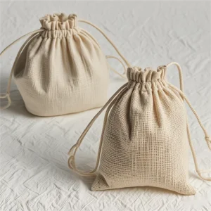 Custom Bag Custom Logo Printing Jute Drawstring Bag Coffee Cocoa Bean Packaging Bag Food Christmas Gift Jute Linen Pouch