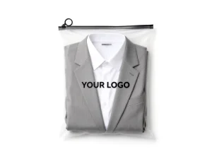 Individuell Bedruckte Bekleidungsbeutel Kunststoffverpackung mit Reißverschluss für den Versand im Online-Shop