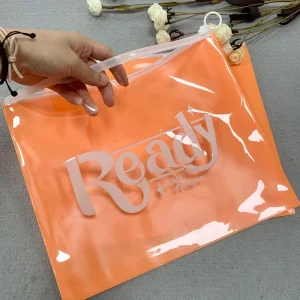 Benutzerdefinierte Kleidung Ziplock-Verpackungsbeutel für Kleidung, individuell bedruckte Zip-Lock-Beutel, PVC-Reißverschluss-Recycling-Plastiktüten