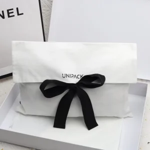 Kantong Debu Katun Linen dengan Logo Tercetak, Tas Hadiah untuk Penyimpanan Sepatu dan Pakaian, Amplop Kantong Katun