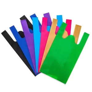 Bolsa de camisa de tela no tejida ecológica, autoadhesiva, reciclable, para embalaje de ropa en supermercados
