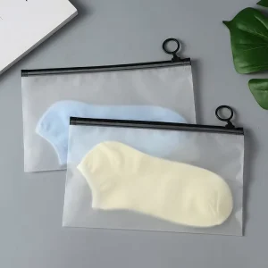 Sacos de Plástico EVA Foscos com Fecho Zipper Personalizados para Roupas e Impressão de Produtos de Embalagem