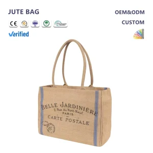 Sacs d'emballage en jute personnalisés avec couleur et logo personnalisés pour promotions de marque, campagnes marketing, cadeaux