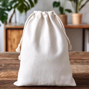 Bolsa de algodón con logo personalizado, doble cordón, ecológica, reutilizable, paquete para regalos y viajes