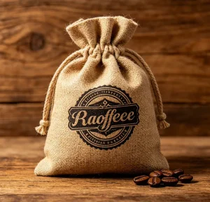 Sac en jute réutilisable écologique avec logo personnalisé, pochette en toile de jute naturelle 15x20cm, emballage cadeau en jute