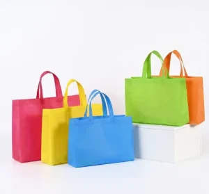 Aangepaste logo milieuvriendelijke recyclebare biologisch afbreekbare herbruikbare niet-geweven boodschappentas voor supermarktpromotie en gebruik voor boodschappen