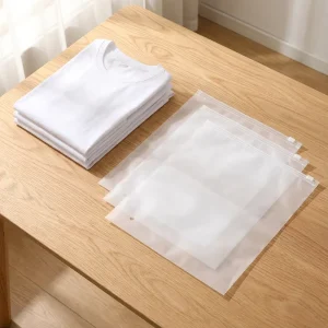 Individuell Bedruckter Frosted Matte Slider-Zipper-Beutel Wiederverwendbare Transparente Kunststoffverpackung für T-Shirts und Bekleidung