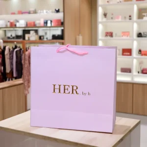 Benutzerdefinierte Luxus-Papiertaschen mit Griffen für Bekleidung, Schmuck und Salon Einzelhandel, umweltfreundlich und recycelbar in großen Mengen