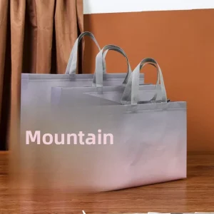 Benutzerdefinierte Logo Vliesstofftasche Wiederverwendbare Einkaufstasche Einzelhandelsgeschenkverpackung Fabrik OEM