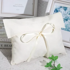 Individuell bedruckte Canvas-Tasche mit Klappe, Verpackungstasche für Kleidung mit Band, hohe Kapazität, Baumwollstaubbeutel