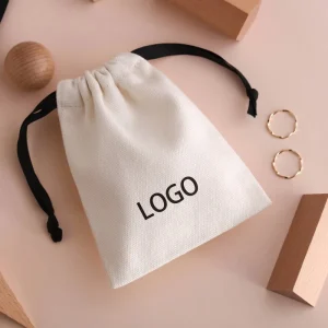 Textilverpackung mit individuellem Logo, Baumwoll-Zugbeutel, Baumwolltaschen, Beutel für den Einkauf, Baumwollstaubbeutel mit verschiedenen Anwendungen
