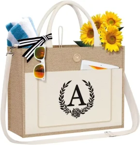 Sacs de courses en jute naturels, sacs de plage, sacs en toile de jute, sacs en burlap vierges