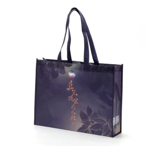 Kantong Non-Woven Kustom, Tas Belanja Daur Ulang, Tas Fabric Laminated PP dengan Pegangan Katun, Hadiah Logo