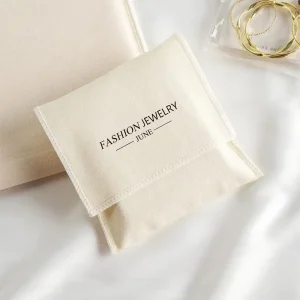 Aangepaste Organische Katoenen Stof Envelop Winkelzakken Herbruikbaar met Gepersonaliseerd Logo en Maat