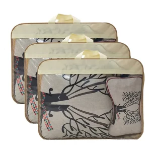 Individuelle PVC-Bettdeckenverpackungstaschen Große Vlies-Baumwolltasche Gepolsterte Aufbewahrungstextiltaschen