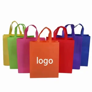 Benutzerdefinierte Verpackungsbeutel mit Logo, wiederverwendbare, nicht gewebte Einkaufstasche für Unternehmen