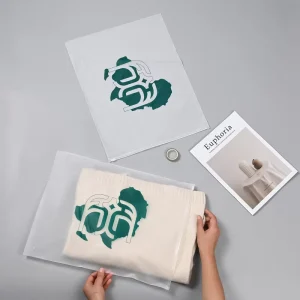 Benutzerdefinierte Verpackungsbeutel für Kleidung, wasserdichte matte Verpackungsbeutel für Kleidung mit Logo-Druck