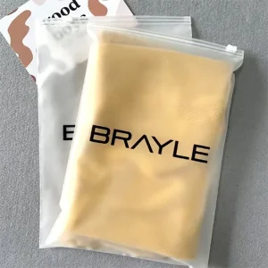 Benutzerdefinierte Verpackungsbeutel für Kleidung wasserdichte matte Verpackungstasche für Kleidung Polybeutel mit Logo-Druck