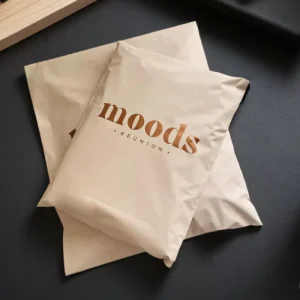 Custom Personalised Packaging Eco Friendly Compostable Nude Biodegradable Recycled Plastic Poly Mailers Mailing Bags With Logo