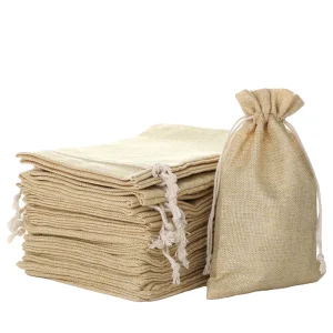 Individuell personalisierte Logo-Leinen-Brotbeutel, Aufbewahrung, Zugband-Tasche, Schmuckbeutel, Textilverpackung, Geschenkidee