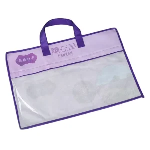 Individuell bedruckte Verpackung, transparente PVC-Zipper-Kissenbeutel, tragbare Tasche aus Vlies für Duvet-Verpackung