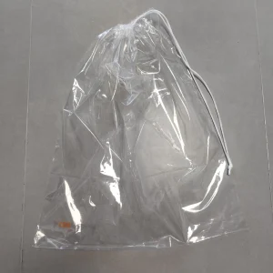 Individuelle wasserdichte klare PE-Kunststoff-Zugbeutel, Zugtasche, Schuhbeutel mit Logo