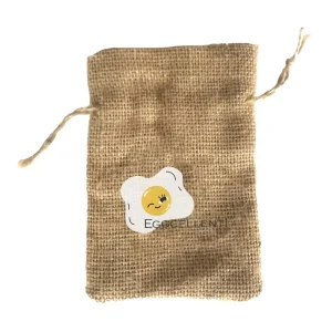 Customizable Jute Drawstring Bag Lightweight Jute Drawstring Bag for Gift Packaging Small Item Organizing