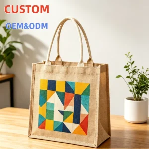 Túi cotton thân thiện với môi trường, chất lượng cao, thiết kế tùy chỉnh, có logo, chống thấm nước, túi canvas bãi biển jute tùy chỉnh