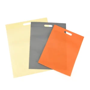 Benutzerdefinierte umweltfreundliche wiederverwendbare Stofftasche, gestanzte Nonwoven-Verpackung, D-förmige Nonwoven-Einkaufstasche