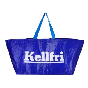 Sacos tote laminados reutilizáveis de PP personalizados com logotipo para embalagem de vestuário promocional