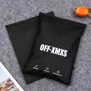 맞춤형 인쇄 의류 포장 지퍼백 플라스틱 지퍼 봉투 의류 포장용 검은색 플라스틱 가방