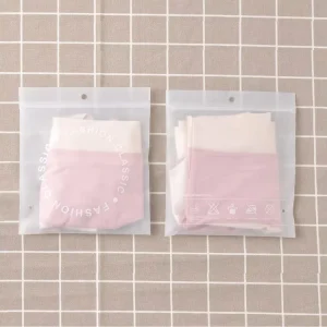 Design Verpackung Reißverschlussbeutel Kleidung Unterwäsche Taschen Verpackung Plastiktaschen für Unterwäsche