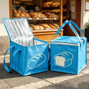 Bolsa térmica aislante duradera, bolsa de entrega de alimentos reutilizable, bolsa impermeable portátil para comida para llevar y catering