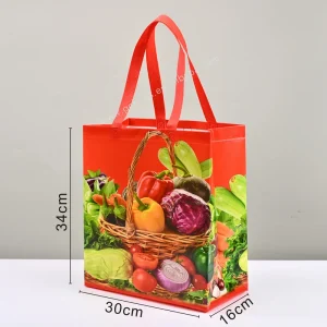 Robuste laminierte Vliesstofftasche mit Griff, stärker für Supermarkt-Einkaufsverpackung von Kleidung