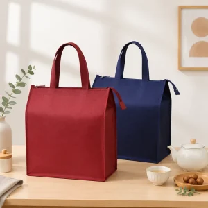 Duurzame Non-woven Ritszak Milieuvriendelijke Draagbare Geschenktas voor Wijnverpakking Rode Wijn Tas Stof Draagbare IJs Koeltas