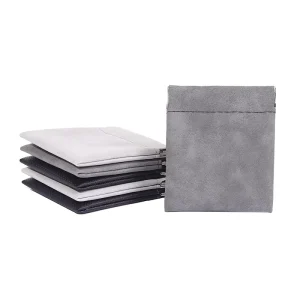 Hochwertige PU-Stoff Flip-Verpackungstasche Mehrzweck Textil Aufbewahrungstasche für Schmuckzubehör & kleine Geschenke
