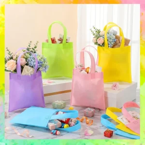 Durable Reusable Colorful Non Woven Shopping Bag for Supermarket and Delivery Use Customizable