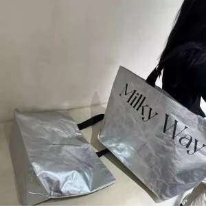 Eco Vouwbare Gelamineerde Stoffen Tas Niet-Geweven Winkeltas Gerecycled PP Geweven Tas met Aangepast Logo voor Kledingverpakking