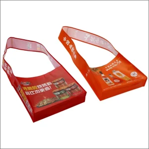 Bolsas no tejidas PP ecológicas personalizadas con logotipo impreso, bolsa de hombro de larga duración, proveedor de embalaje para supermercados