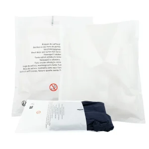 Umweltfreundliche Bekleidungsverpackungsbeutel aus Glasine-Papier für Einzelhandelsgeschäfte und Geschenke