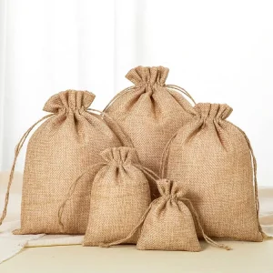 Túi burlap thân thiện với môi trường, túi quà đóng gói trang sức, túi jute