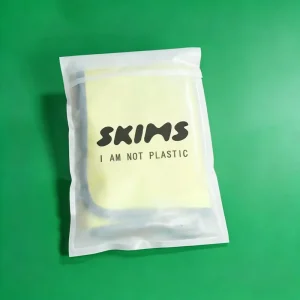 Umweltfreundliche kompostierbare Glassine-Papiertüten mit Selbstverschluss, biologisch abbaubare Verpackungstasche für Kleidung