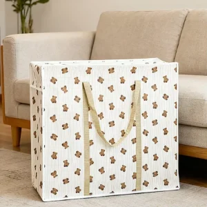 Umweltfreundliche, maßgeschneiderte, nicht gewebte Reißverschluss-Tasche aus nicht gewebtem Stoff für Decken und Kissen, maßgeschneiderte Heimtextilverpackung und Aufbewahrung
